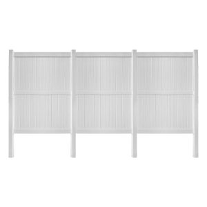 Uyardus 8'H x 6'W x 3 set PVC Outdoor Privacy Screen Fence Panels