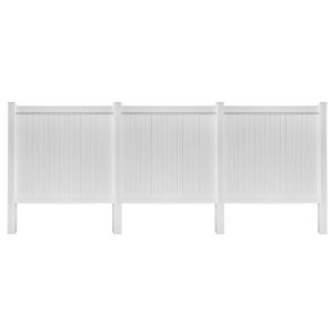 Uyardus 6'H x 6'W x 3 set Panel PVC Outdoor Privacy Screen Fence Panels