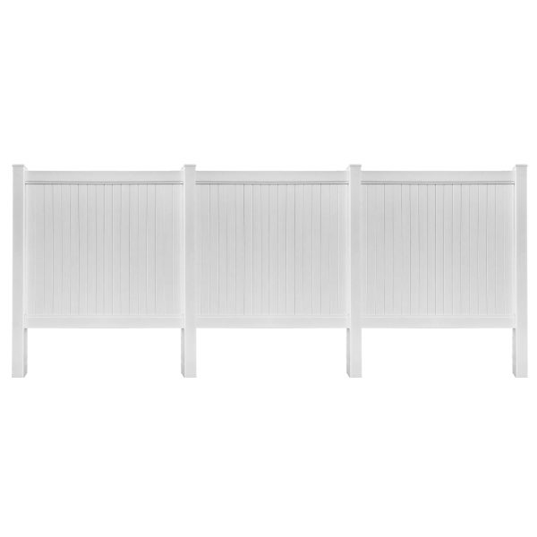 Uyardus 6'H x 6'W x 3 set Panel PVC Outdoor Privacy Screen Fence Panels