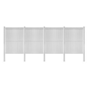 Uyardus 8'H x 6'W x 4 set PVC Outdoor Privacy Screen Fence Panels
