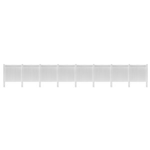 Uyardus 6'H x 6'W x 8 set Panel PVC Outdoor Privacy Screen Fence Panels