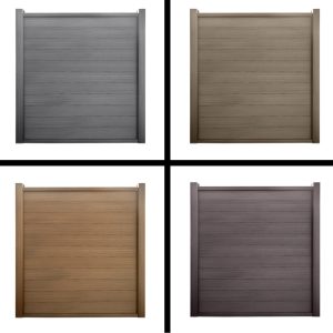 uYard Fence WPC Wood Plastic Composite WPC Full Privacy Fence Panels for Outside,6ft(W) x 6ft(H) Outdoor Privacy Panels