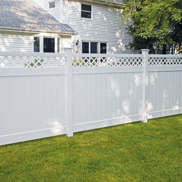 Uyardus 6'H x 6'W With See Throught Topper PVC Outdoor Privacy Screen Fence Panels - Image 7