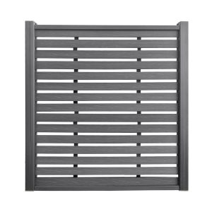 uFence Indian Padauk Wood Plastic Composite WPC Small Panel See Through Privacy Fence Panels for Outside,6ft(W) x 6ft(H) Outdoor Privacy Panels