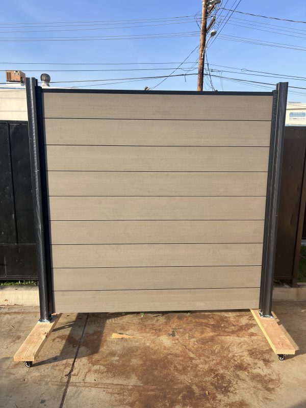 WPC Composite Privacy fencing protects your privacy and security while better decorating your yard DIRTBROWN