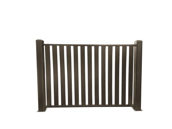 uFence By UyardFence Aluminum half-see-through fence Privacy fencing protects your privacy and security while better decorating your yard 4ft x 6ft Light Gray/Light Grey C - Image 3