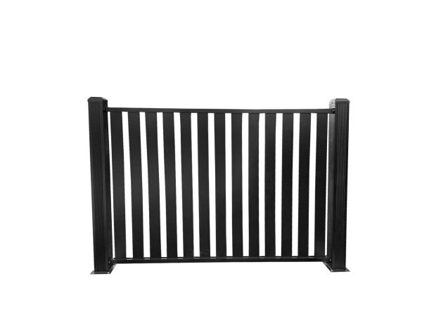 uFence By UyardFence Aluminum half-see-through fence Privacy fencing protects your privacy and security while better decorating your yard 4ft x 6ft Coffe - Image 4