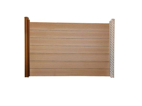 uFence By UyardFence WPC Composite Privacy fencing protects your privacy and security while better decorating your yard Grey 4ft x 6ft Peak Wood