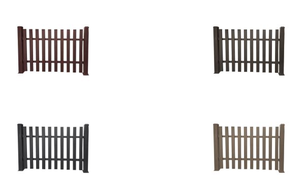 uFence Aluminum half-see-through fence Privacy fencing protects your privacy and security while better decorating your yard Grey 4ft x 6ft Coffee - Image 3