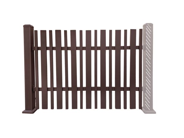 uFence By UyardFence Aluminum half-see-through fence Privacy fencing protects your privacy and security while better decorating your yard 4ft x 6ft Red Coffee AB