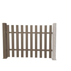 uFence Aluminum half-see-through fence Privacy fencing protects your privacy and security while better decorating your yard Grey 4ft x 6ft Coffee
