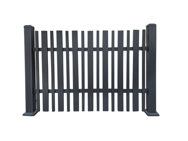uFence By UyardFence Aluminum half-see-through fence Privacy fencing protects your privacy and security while better decorating your yard Grey 4ft x 6ft AB